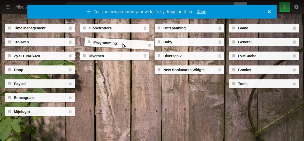 [Old News] Organize your widgets - Start.me Blog