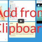Brand-new feature: add content from your clipboard